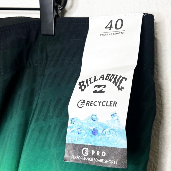 NWT Billabong Fluid Pro Swim Trunks Recycler Boardshorts 20" - Picture 12 of 13